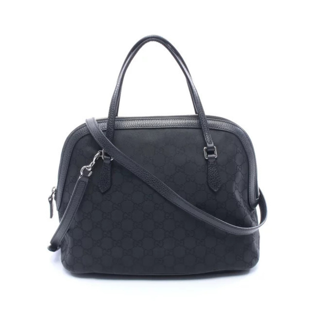 Gucci GG Handbag Leather Black